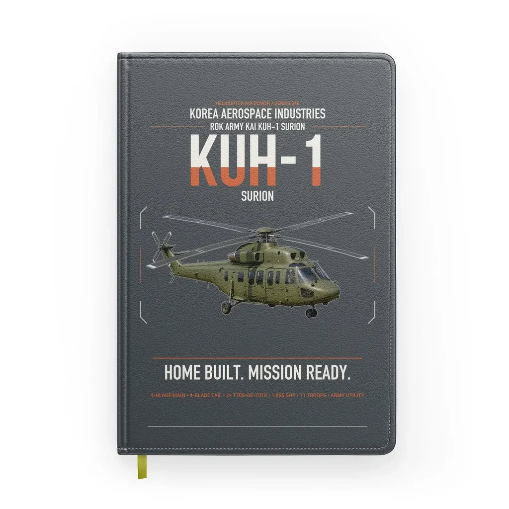 Korea Aerospace Industries KUH-1 Surion design on gray notebook