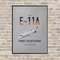 Thumbnail for E-11A BACN vertical canvas print - framed - light gray background