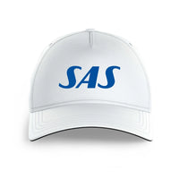 Thumbnail for SAS Airlines logo printed on white cap