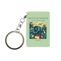 Thumbnail for VINTAGE G4464 - The Fan Jet Whisper - Designed Key Chain design on lightgreen