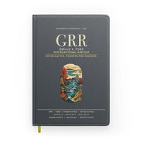Thumbnail for Gerald R. Ford International Airport Grand Rapids (GRR) design on gray notebook