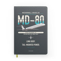 Thumbnail for McDonnell Douglas MD-80 design on gray notebook