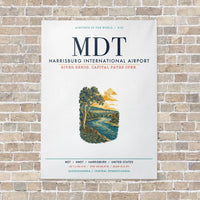 Thumbnail for Harrisburg International Airport MDT vertical canvas print - no frame - white background