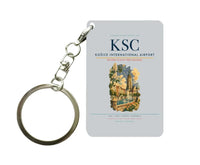 Thumbnail for Košice International Airport (KSC) design on light gray key chain