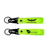Thumbnail for Virgin Atlantic Airlines Hawk-shaped key chain, Light Green+ NAME