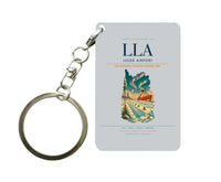 Thumbnail for Luleå Airport (LLA) design on light gray key chain
