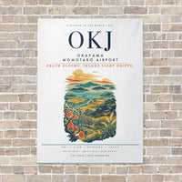 Thumbnail for Okayama Momotaro Airport OKJ vertical canvas print - no frame - white background