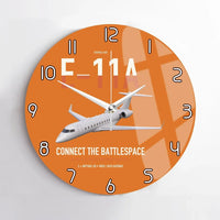 Thumbnail for E-11A BACN design on orange no frame wall clock