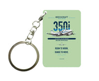 Thumbnail for King Air 350i Key Chain design on light green key chain