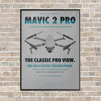 Thumbnail for DJI Mavic 2 Pro vertical canvas print - framed - light gray background
