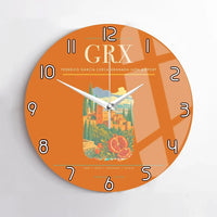Thumbnail for Federico García Lorca Granada-Jaén Airport (GRX) design on orange no frame wall clock