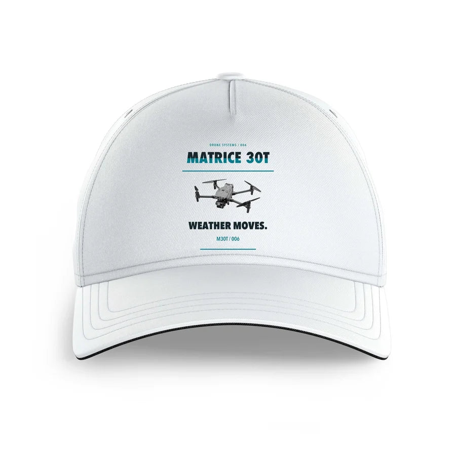 DJI Matrice 30T design on white printed hat