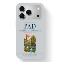 Thumbnail for Paderborn Airport (PAD) design on light gray iPhone 17 Pro MagSafe case