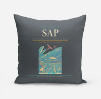 Thumbnail for Ramón Villeda Morales International Airport (SAP) design on gray pillow