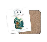Thumbnail for St. John's International Airport (YYT) design on white 1 piece coaster