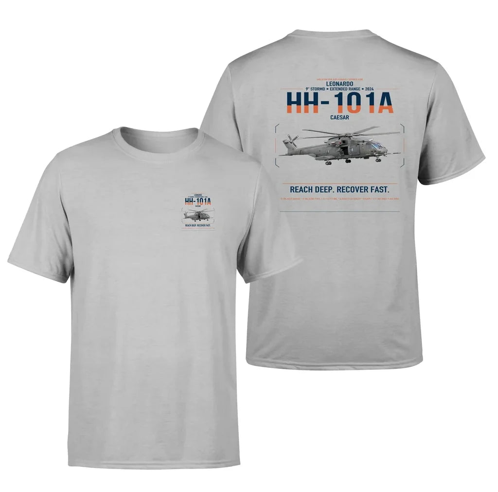 Leonardo HH-101A Caesar design on light gray t-shirt, double-side print