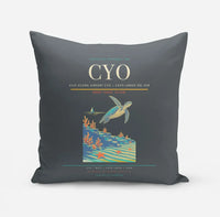 Thumbnail for Vilo Acuña Airport (CYO) design on gray pillow