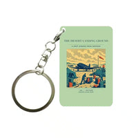 Thumbnail for VINTAGE G4517 - The Desert Landing Ground - Designed Key Chain design on lightgreen