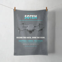 Thumbnail for ACSL SOTEN design on gray towel