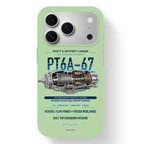 Thumbnail for PT6A-67 Case design on light green iphone case