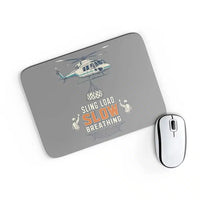 Thumbnail for Sling Load Slow Breathing design on gray rectangle mouse pad