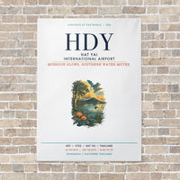 Thumbnail for Hat Yai International Airport HDY vertical canvas print - no frame - white background