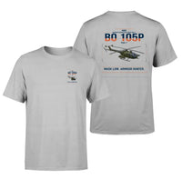 Thumbnail for MBB BO 105P PAH-1 design on light gray t-shirt, double-side print