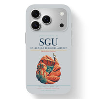 Thumbnail for St. George Airport (SGU) design on light gray iPhone 17 Pro MagSafe case