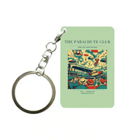 Thumbnail for VINTAGE G4032 - The Parachute Club - Designed Key Chain design on lightgreen