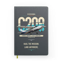 Thumbnail for Cessna 208 Caravan design on gray notebook