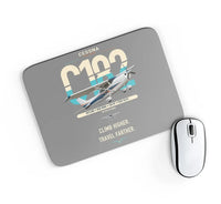 Thumbnail for Cessna 182 Skylane design on gray rectangle mouse pad