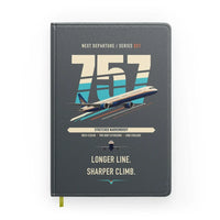 Thumbnail for Boeing 757-300 design on gray notebook
