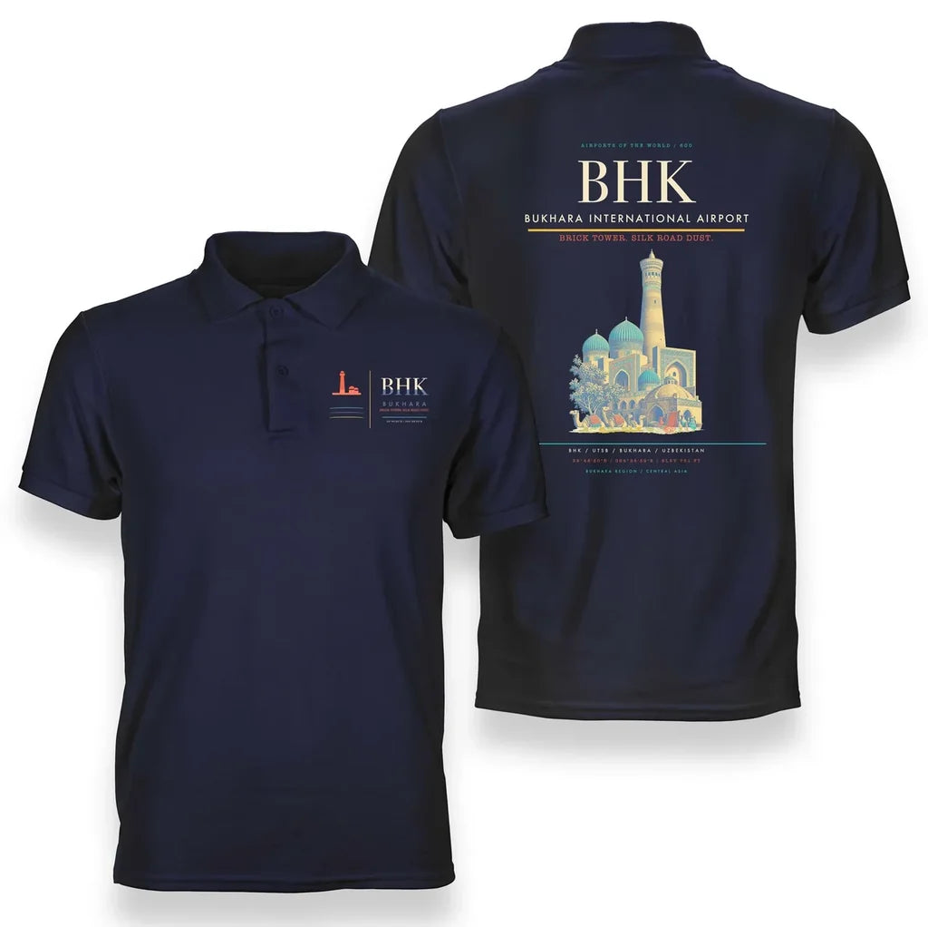 Bukhara International Airport BHK Navy Blue
