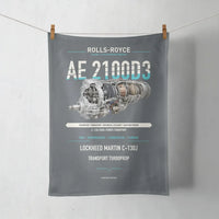 Thumbnail for AE 2100D3 design on gray towel
