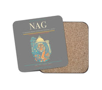 Thumbnail for Dr. Babasaheb Ambedkar International Airport (NAG) design on gray 1 piece coaster