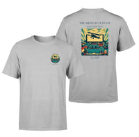 Thumbnail for VINTAGE G4397 - The Drive-In Flypast - Double-Side T-Shirt design on lightgray double side t shirt