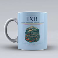 Thumbnail for International Airport IXB — Siliguri Mug design on light blue bagdogra
