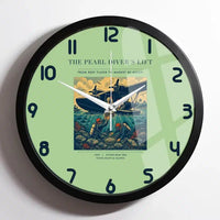 Thumbnail for VINTAGE G4271 - The Pearl Diver's Lift - Designed Wall Clocks design on lightgreen framed