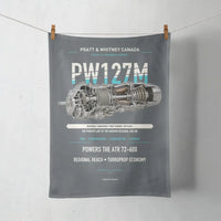 Thumbnail for PW127M design on gray towel