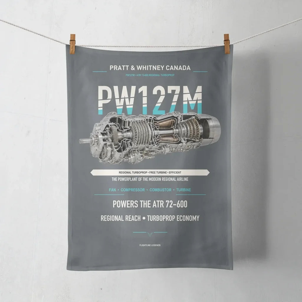 PW127M design on gray towel