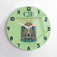 Thumbnail for Coimbatore International Airport CJB Wall-Clock No-Frame - Light Green