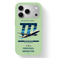 Thumbnail for Boeing 777-200ER design on light green magsafe iphone case