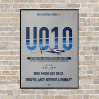 Thumbnail for Airbus U010 Aliaca VTOL vertical canvas print - framed - light gray background