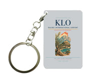 Thumbnail for Kalibo International Airport (KLO) design on light gray key chain