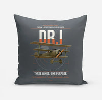 Thumbnail for Fokker Dr.I design on gray pillow