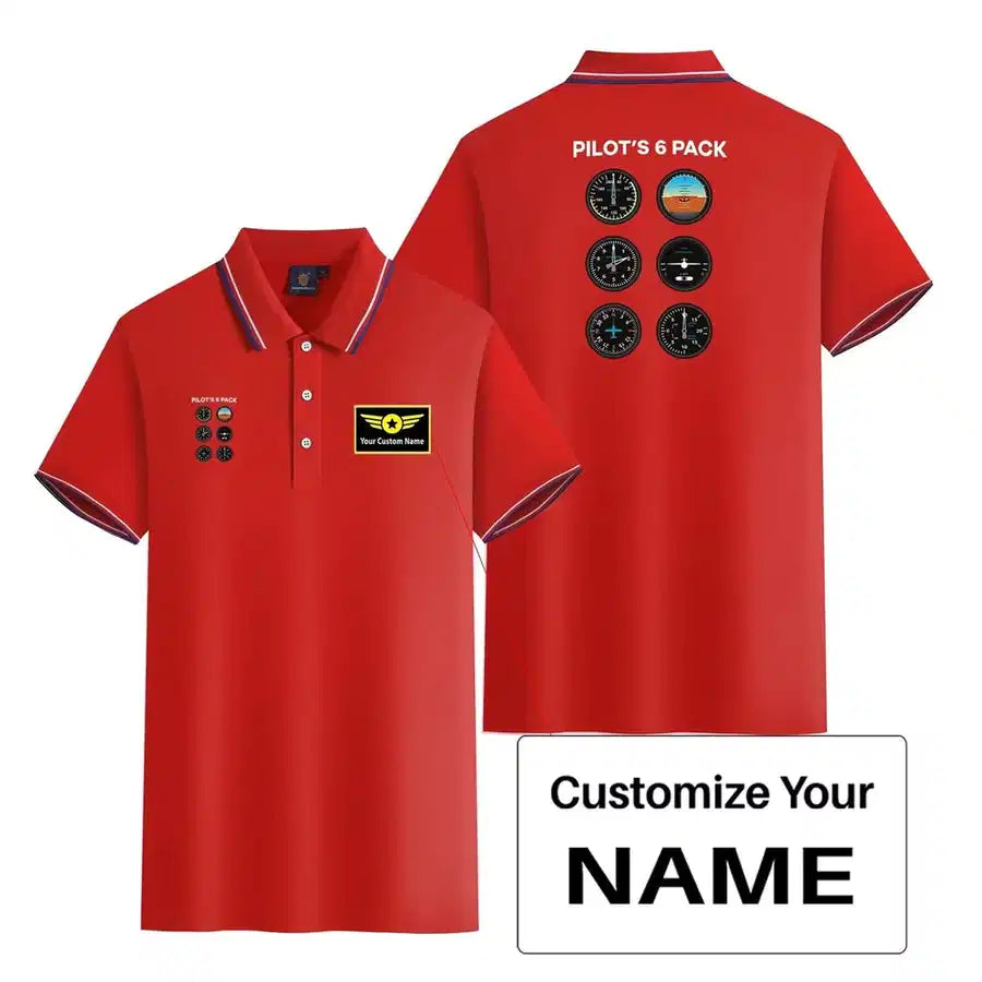 Customisable Pilot's 6 Polo Shirt - view 11