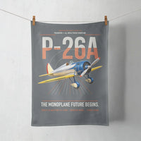 Thumbnail for Boeing P-26A Peashooter design on gray towel