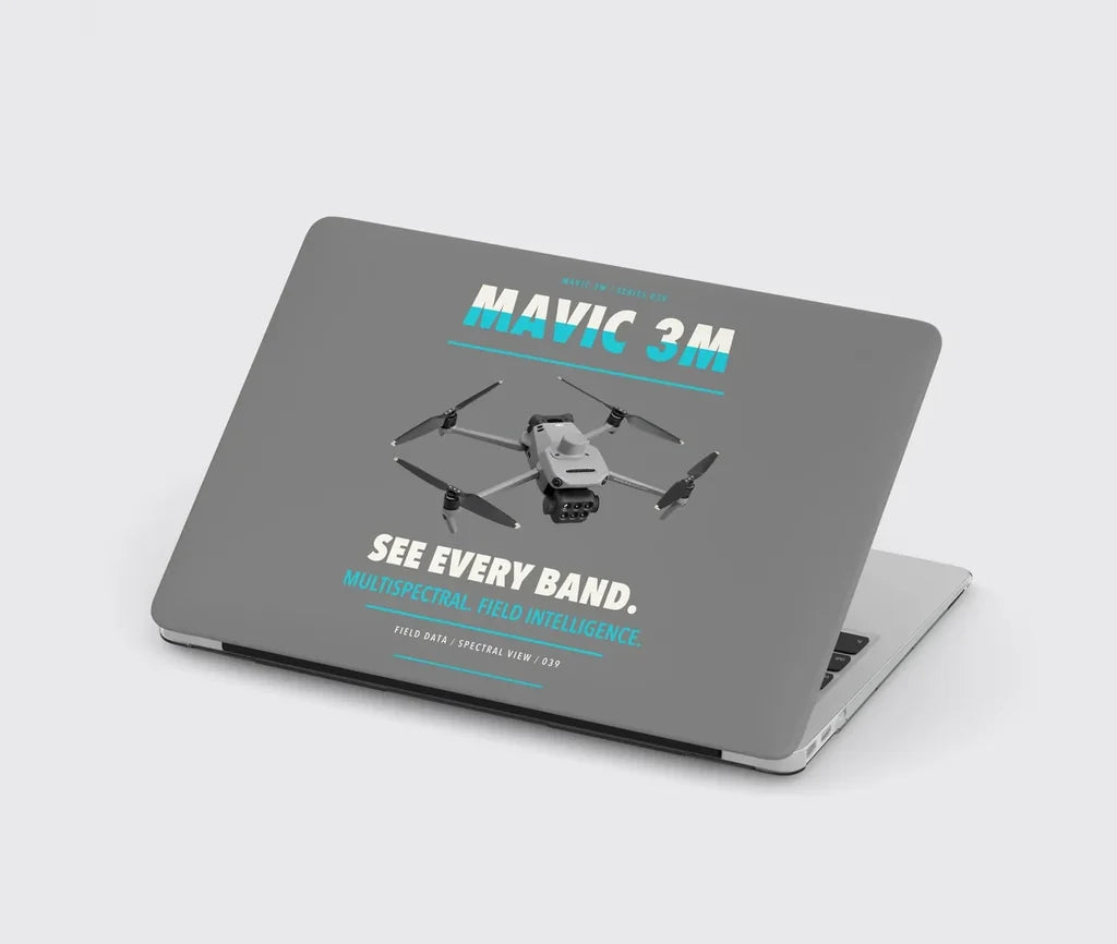 DJI Mavic 3 Multispectral design on gray MacBook case