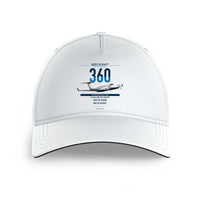 Thumbnail for Beechcraft King Air 360 design on white printed hat