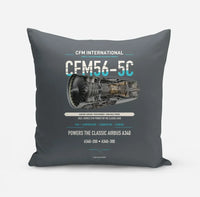 Thumbnail for CFM56-5C design on gray pillow